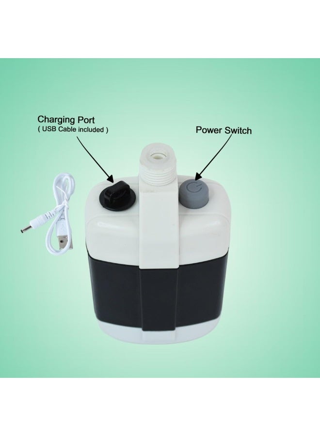 Trendigo Portable Camping Shower Kit – USB Rechargeable Electric Outdoor Shower Pump with 1.5M Hose, Handheld Showerhead, Suction Cup & Hook | IPX Waterproof | Ideal for Camping, Hiking, Beach, Pet Bathing, Car Wash & Garden Use - Image 4